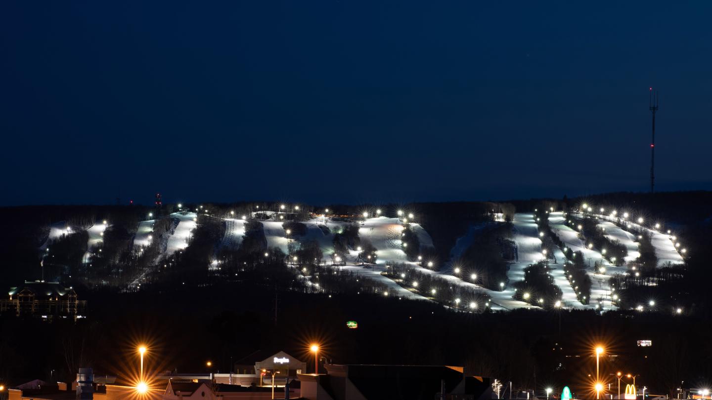 The View of Granite Peak at Night
