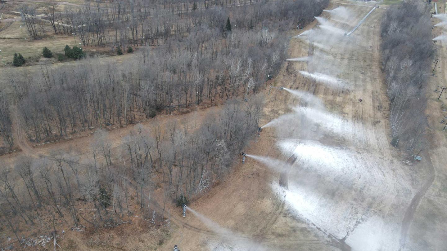 Early Season Snowmaking at Granite Peak in November 2022.