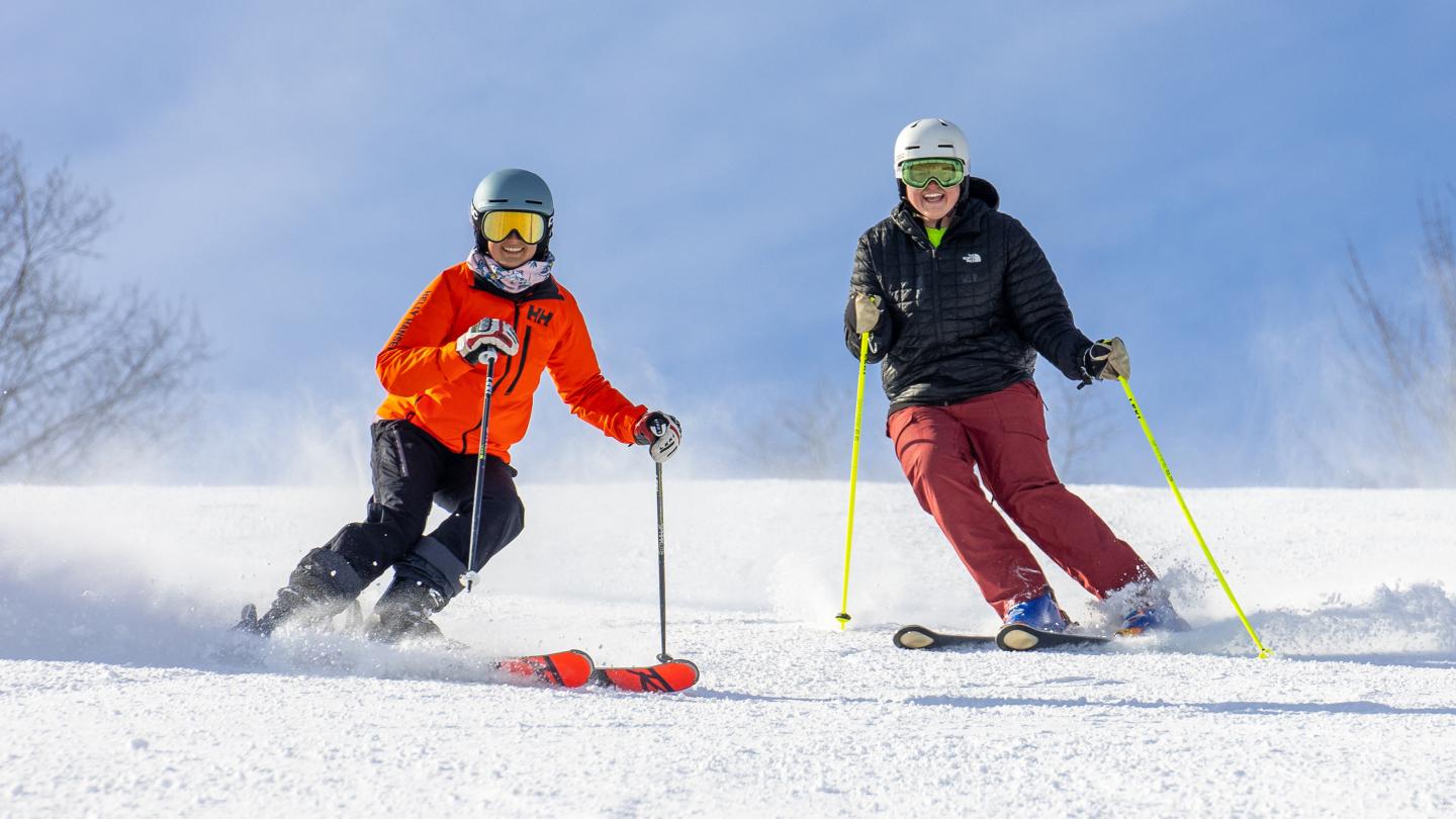 Skiers at Granite Peak Ski Area