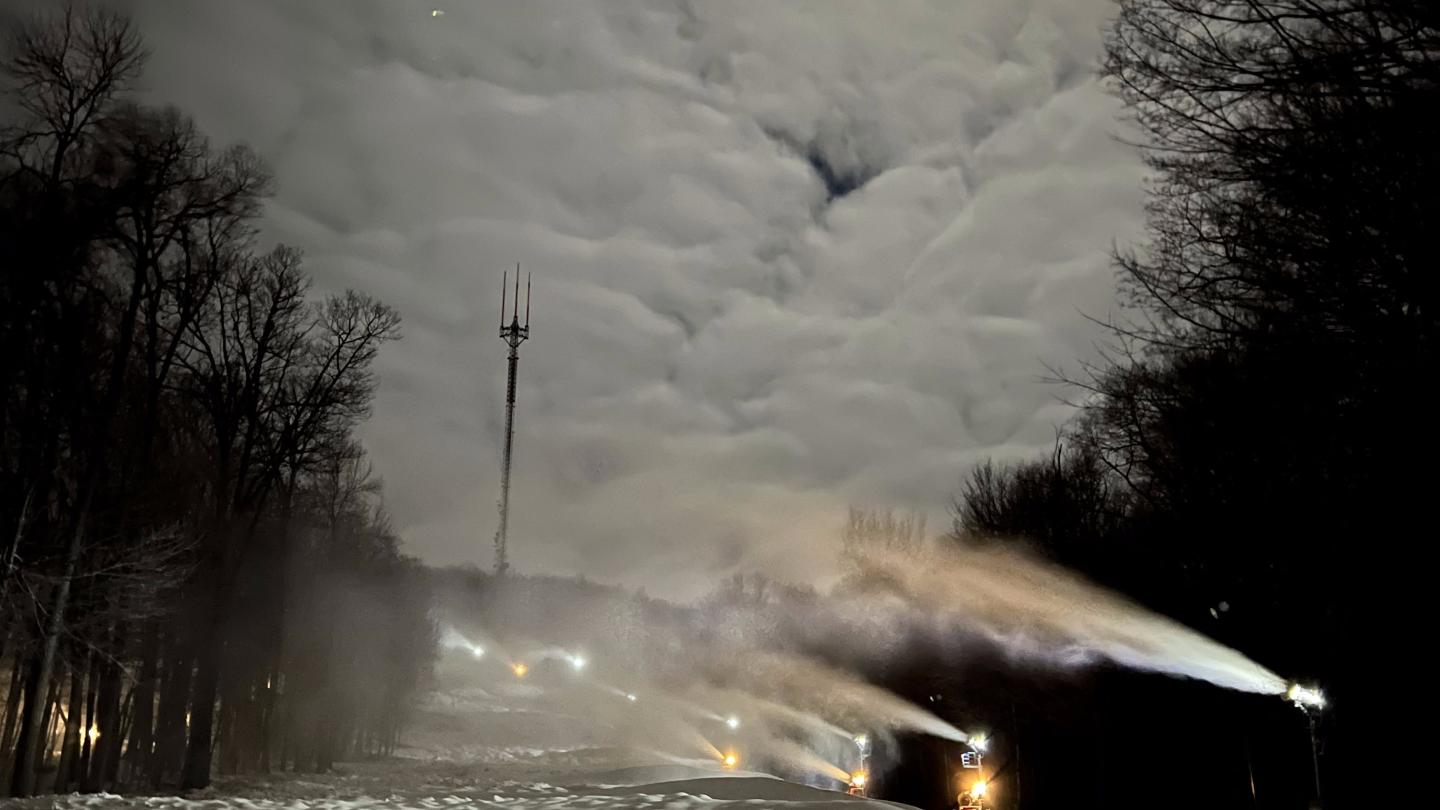 Early Season Snowmaking at Granite Peak