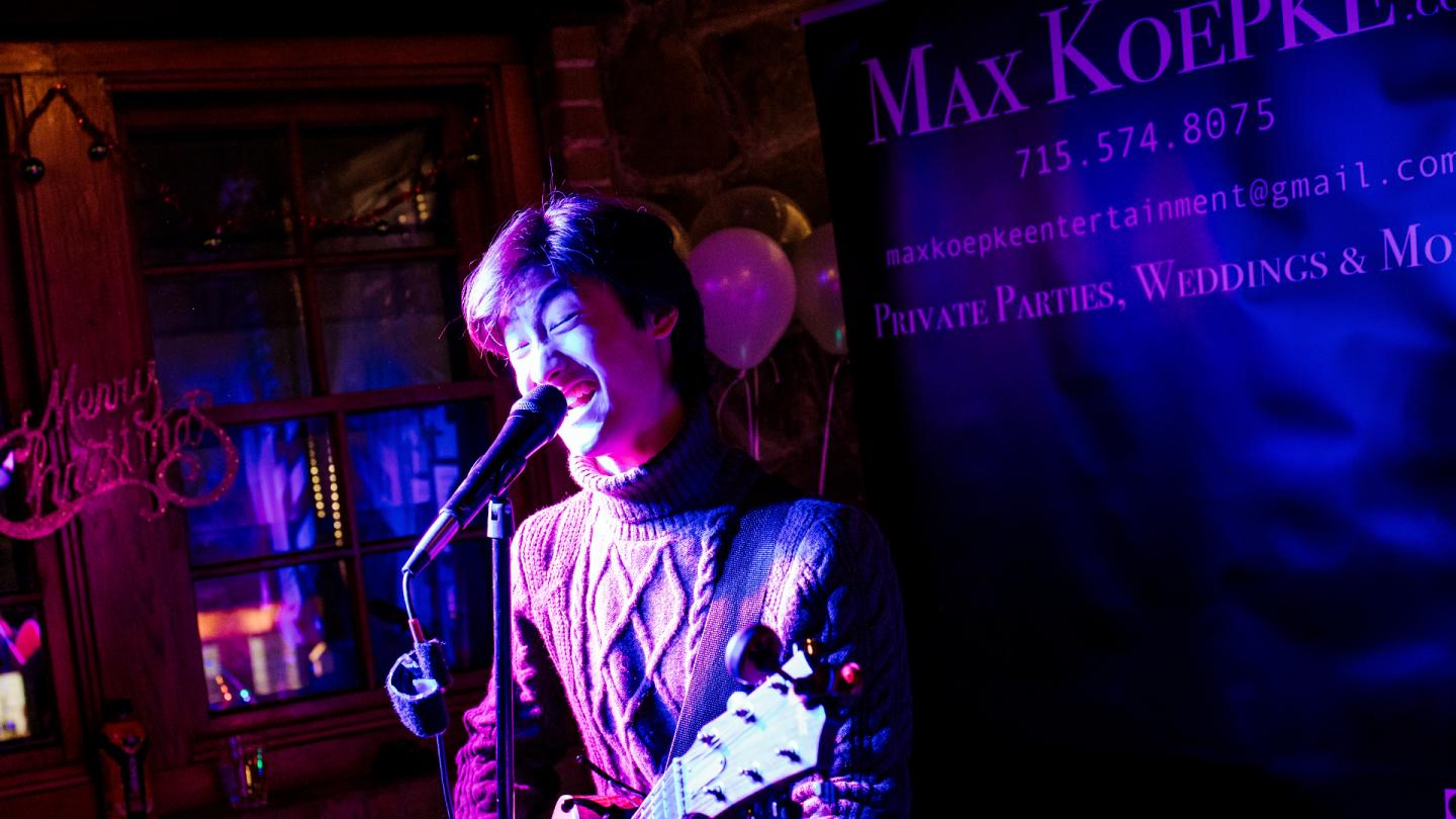 Max Koepke performs at Granite Peak