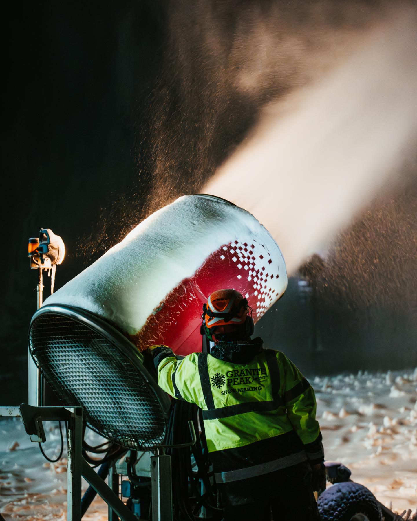 Snowmaking at Granite Peak
