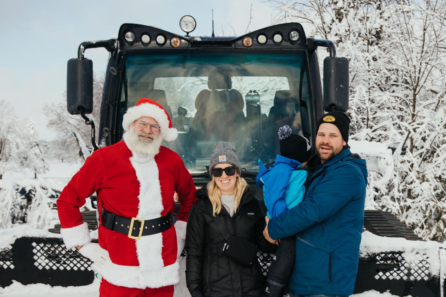 Groomer Rides with Santa