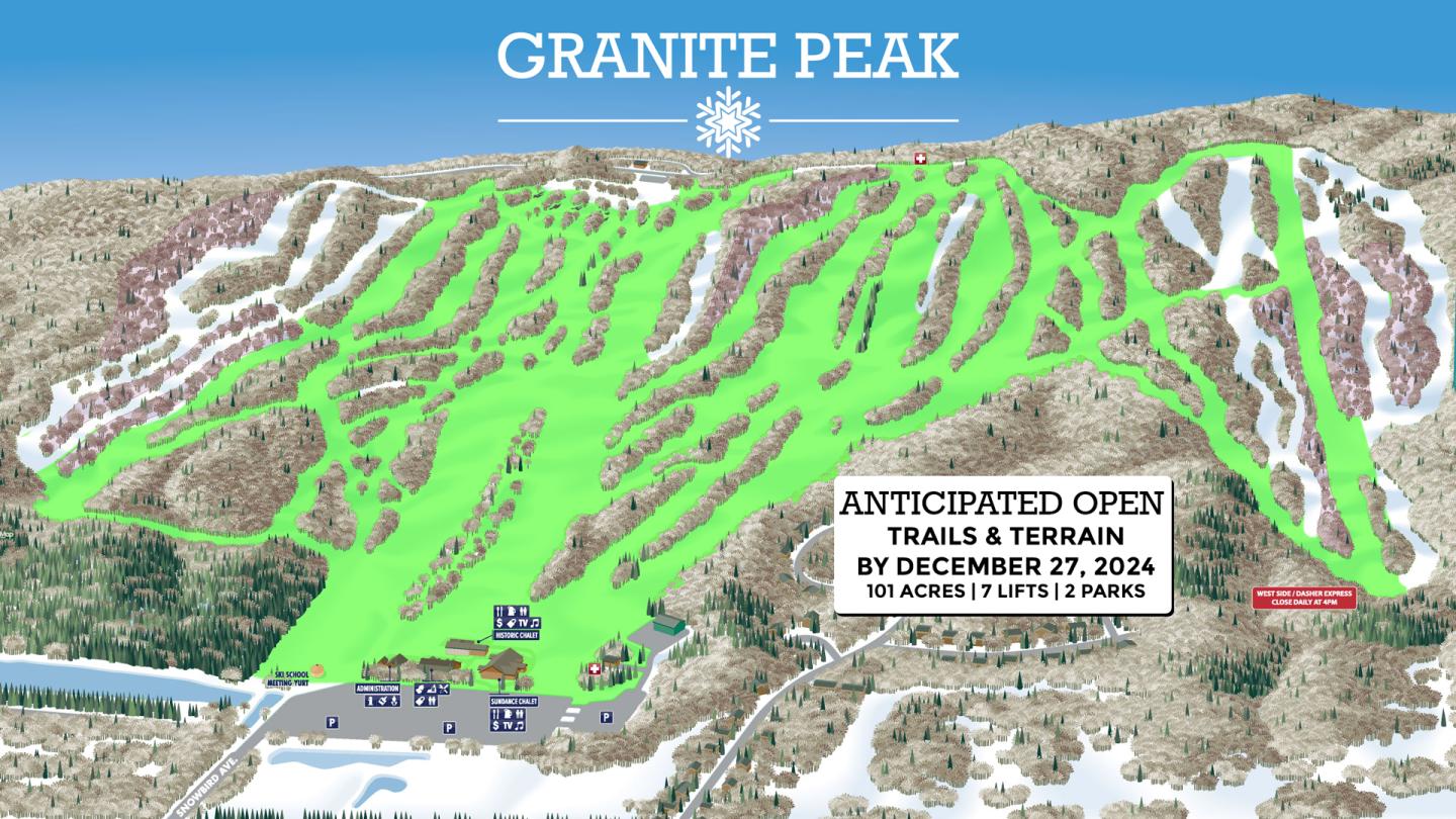 Anticipated Open Trails by December 27