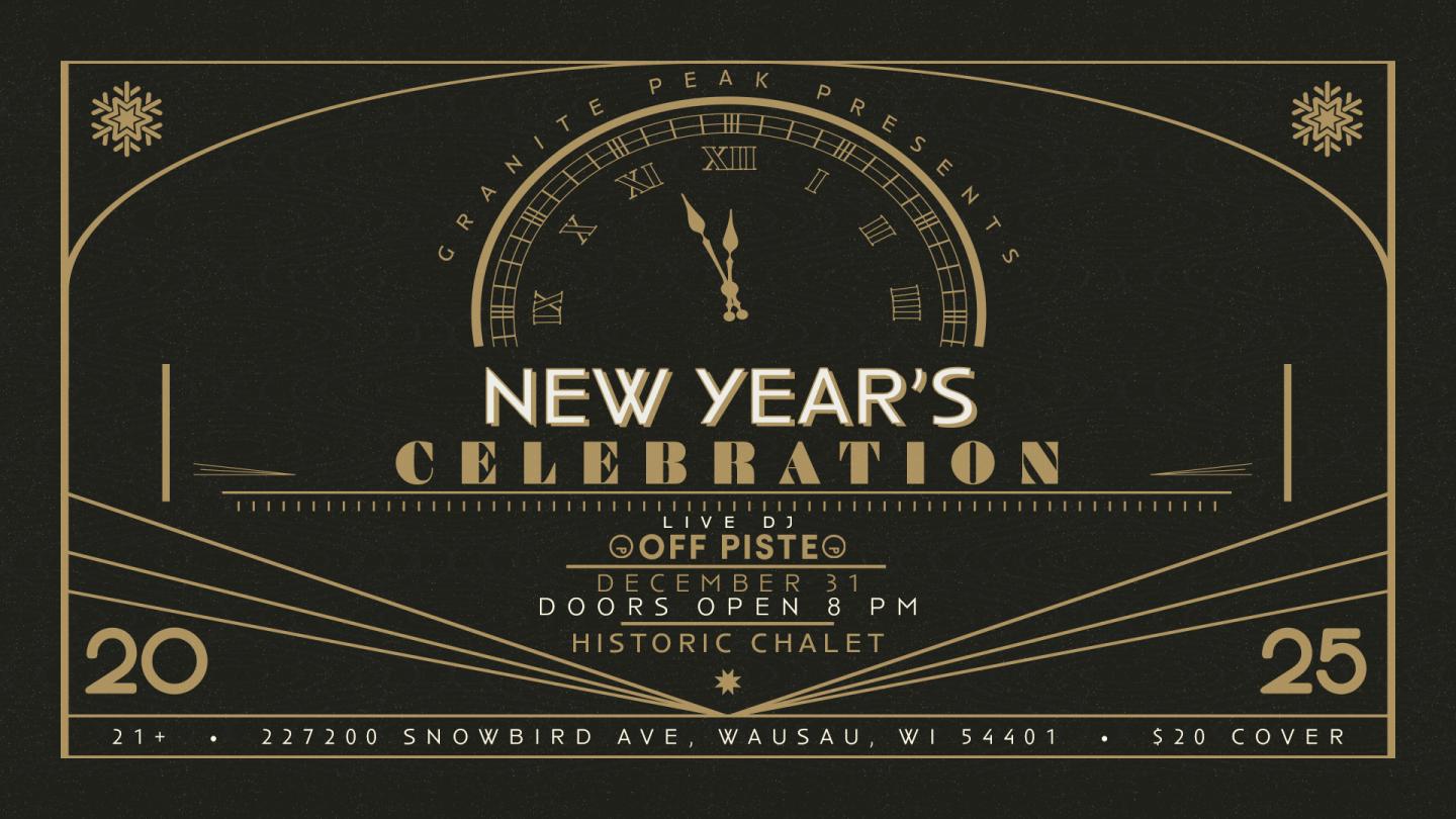 Granite Peak NYE Party Poster