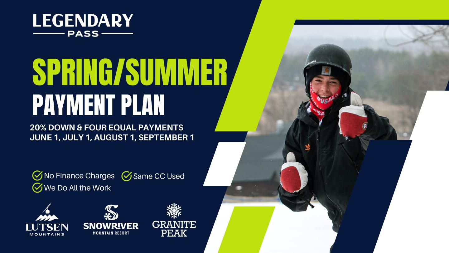 16 x 9 Payment Plan Graphic with Skier