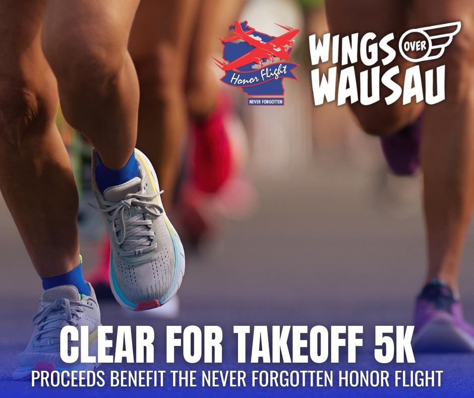 Running feet in a race with event logos and text overlay.